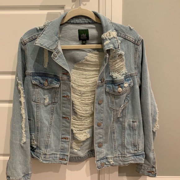 wild fable Jackets & Blazers - Distressed jean jacket